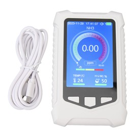 NH3 Test Meter Handheld Portable Accurate 0 to 50ppm 3.5 Inch LCD Display NH3 Gas Detector for Home