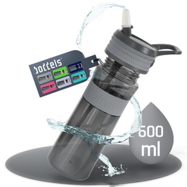 Boddels Een Drinking Bottle 600 ml – Your Water Bottle for Every day, grey, 600 ml
