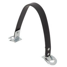 WQAPVHBG Car Battery Carrier Lifter Strap, 14in 1 Pcs Black Metal Heavy Duty Side Lift Strap Car Battery Carrier, Elastic Battery Carrier Strap for Battery Fixing and Carrying