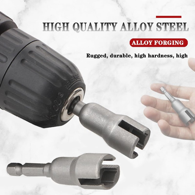 2 PCS Nut Driver Wing Nut Driver Drill Bit Socket