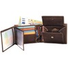 Fa.Volmer® Men's Genuine Leather Wallet with RFID Protection Brown