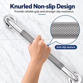 Stainless Steel Grab Bar for Bathroom Support – Anti-Slip Wall-Mounted Handle for Showers, Bathtubs & Toilets