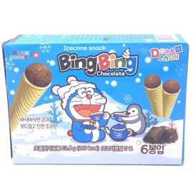 Chokie Cookie Doraemon Chokie Cookie Icecone Snack Bingbing Chocolate 53.4g/(6pcs)