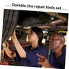 Mobestech 2pcs Tire Patch Roller Tool Set with Handle Automotive
