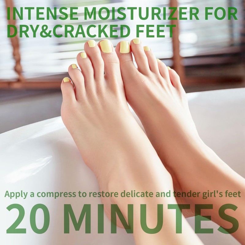 SULADEC Moisturizing Foot Mask with Shea Butter and Goat Milk,