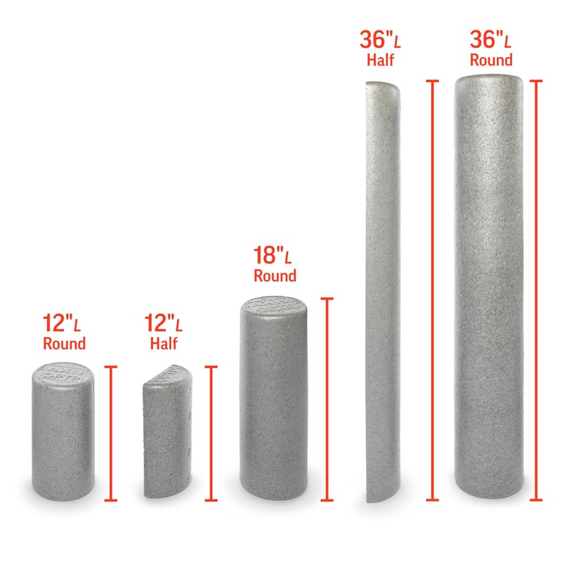 OPTP Silver AXIS Foam Roller, Moderate Density for Sports Medicine,