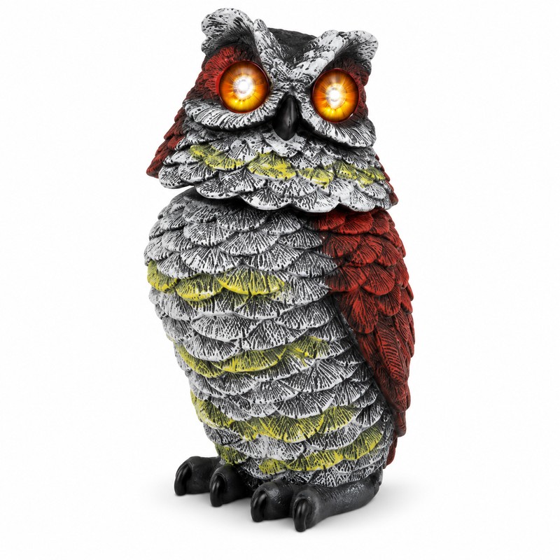 Solar Owl Bird Deterrent with Motion-Activated Sound & Flashing Eyes