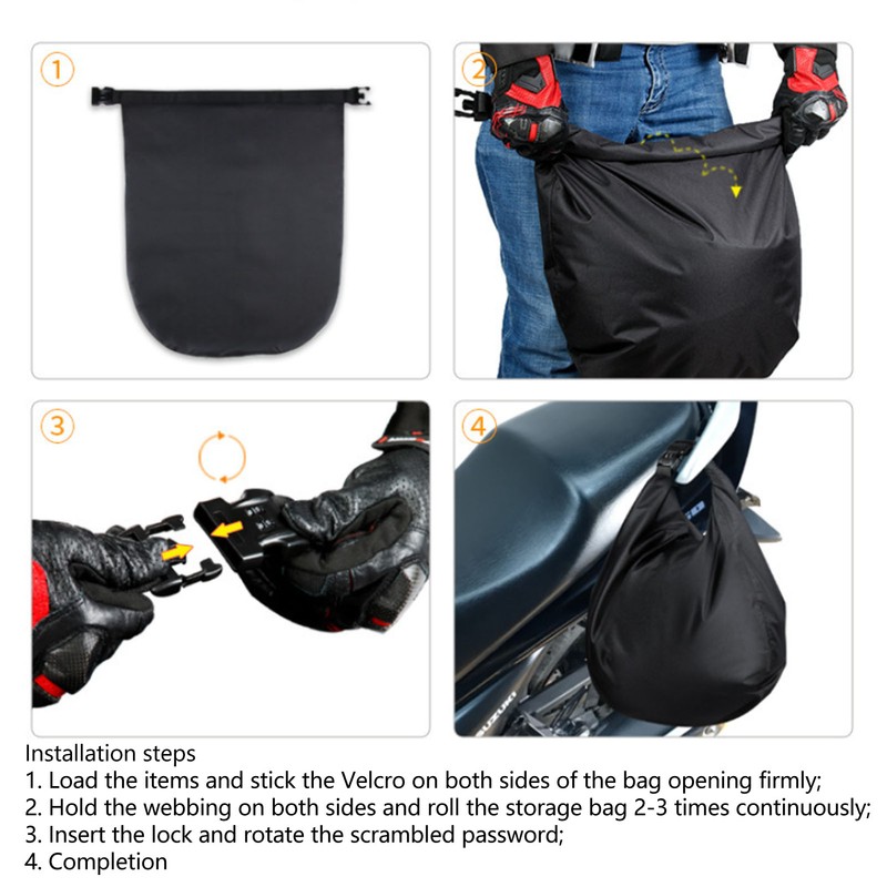 Helmet Bag Waterproof Oxford Cloth Lightweight Universal Large Capacity Storage