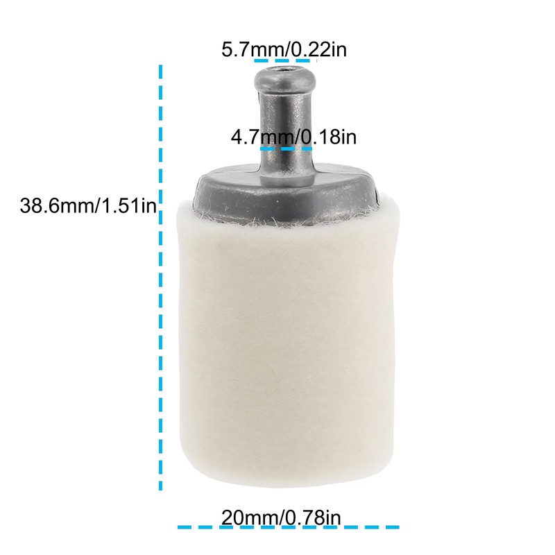 Briny River 2 x Chainsaws Petrol Fuel Filter 963601263 Chainsaws