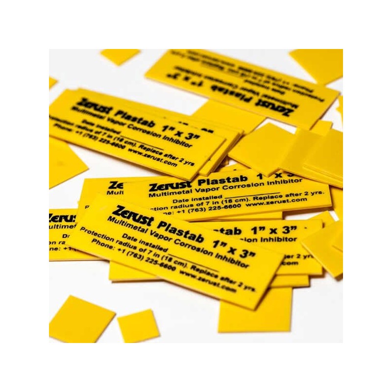 Zerust Rust Prevention Plastabs 1" x 3" - Pack of
