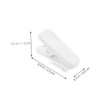 DOITOOL 60pcs Earphone Wire Clips White Cable Organizer for Diameter