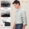 JASGOOD 2 Pack No Buckle Elastic Belt for Men Buckle