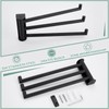 APLusee Swivel Towel Rack, 304 Stainless Steel Foldable Towel Bar