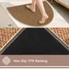 MATIRUG Indoor Door Mat,Half Circle Ultra Thin Doormat,Non Slip Washable
