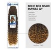 Eve Hair Weave Boho Box Braid Bundle 22" (Dark Brown
