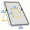 7 x 4 FT Volleyball Rebounder Net with 5 Adjustable