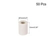 sourcing map 50pcs 4mm DMR Ceramic Tube Insulated Insulated Electronic