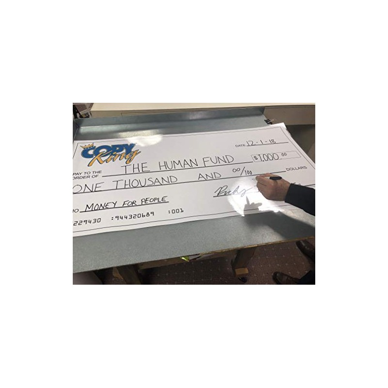 Custom Logo Huge Dry Erase Presentation Check, Customize Big Checks