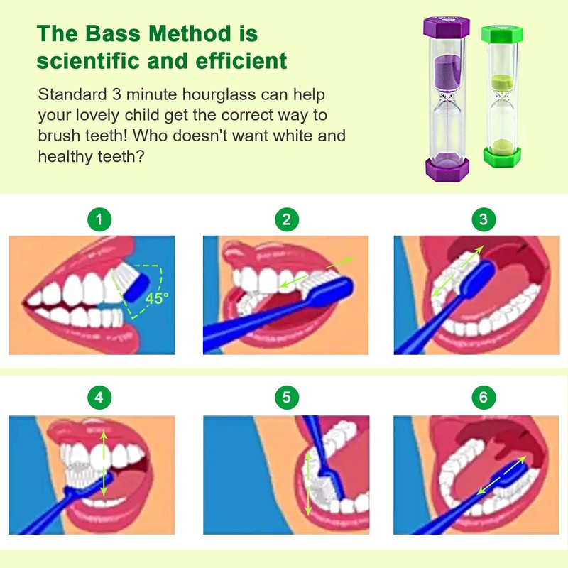 Jeowoqao Tooth Brushing Timers for Kids and Teens, 3 Minutes