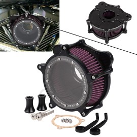 Unbranded Clarity Red Air Cleaner Intake Filter Kit For Harley Touring Trike 08-16 Softail