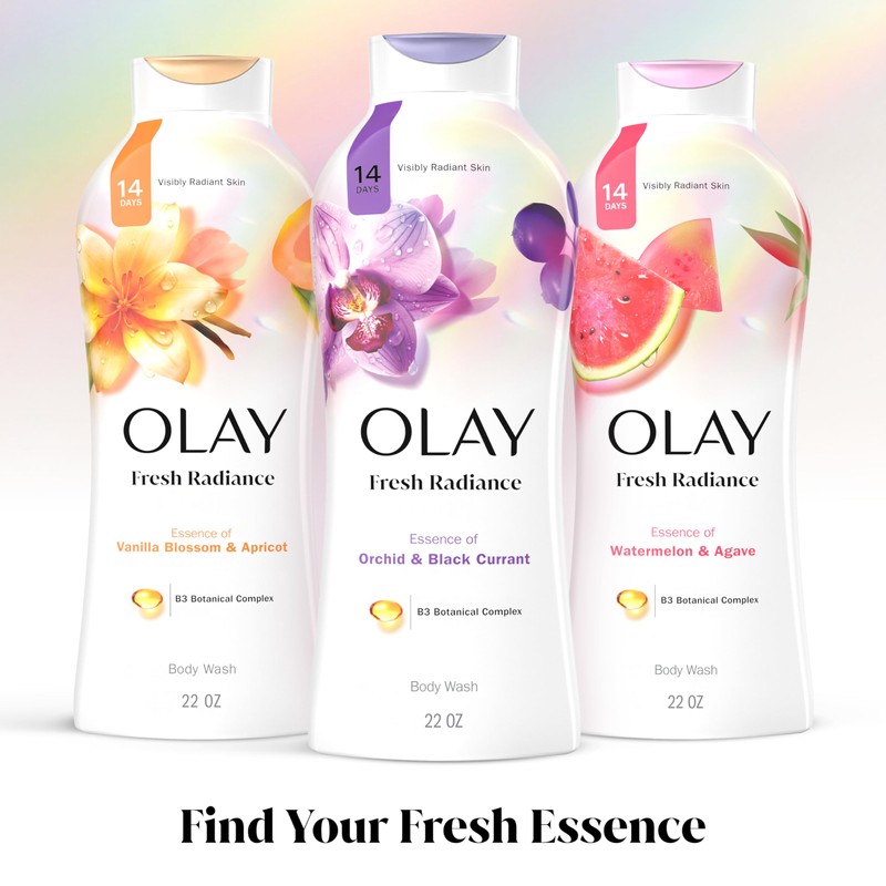 Olay Body Wash for Women, Fresh Radiance, Refreshing & Renewing,