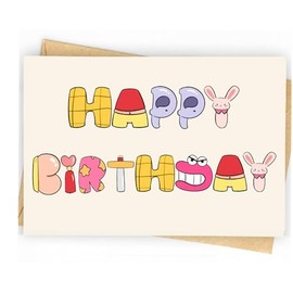 Funny Birthday Card | Funny Birthday Cards for Men, Women, Brother, Sister, Friends, Lovers,Family, and Anyone | Unique Birthday Gifts | Happy Birthday Card (A-girl-1)
