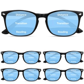 CCVOO 5 pack Reading Glasses for Women/Men, Bifocal, Progressive, Readers for Women/Men, Eye glasses, Blue Light Glasses