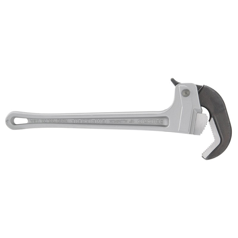 RIDGID 12698 18 RapidGrip Aluminum Pipe Wrench, 18-inch Pipe Wrench