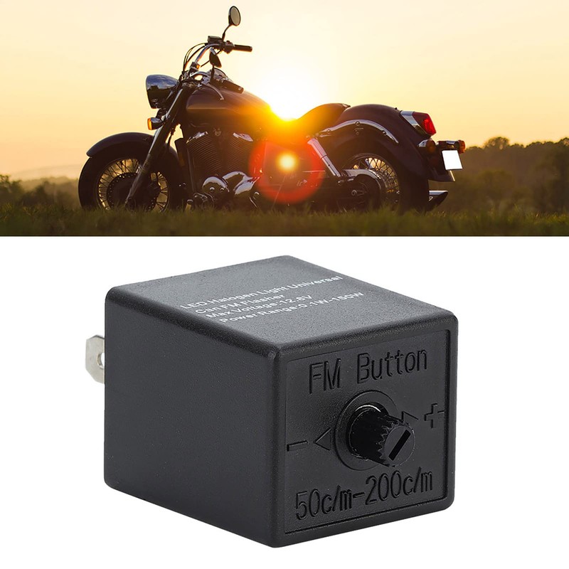 Keenso Auto 12V 24V 3-Pin Indicator Relay, Adjustable LED Flasher
