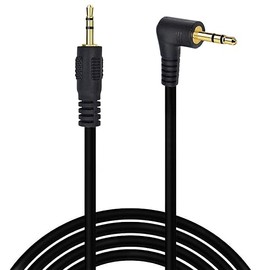 Seadream 2.5mm Audio Cable 6Feet 2.5mm to 2.5mm Angled Male to Male Subminiature Stereo Headset Headphone Jack Gold Plated Connector Wire Cord Plug Cable (Angled to Straight)