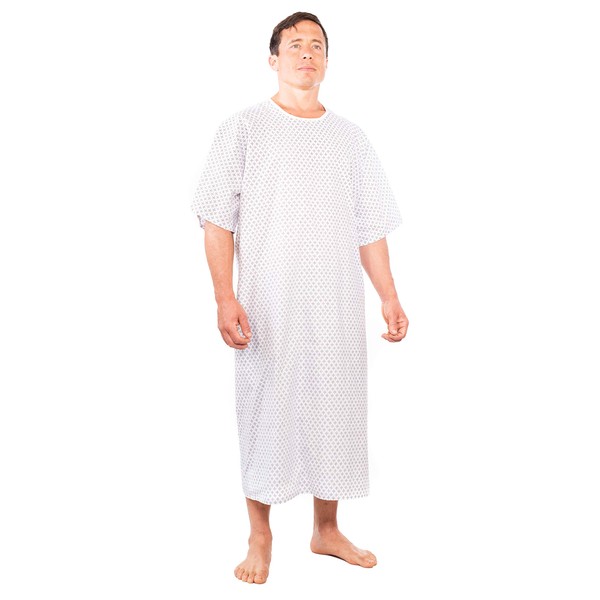 Nobles Health Care Stars Print Unisex Hospital Gowns - 3X