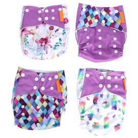 Breathable Soft Waterproof Adjusted Washable Reusable Infant Diaper Pants (Type V)