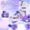 TOMSHOO Kids Roller Blades Adjustable Roller Skates For Girls Boys