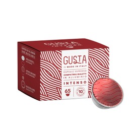 Gusta Compatibili Bialetti, In Alluminio, Gusto Intenso, Box Da 65, 100% Riciclabili, Intensità 10