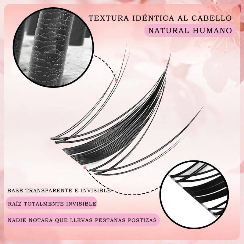 Neso Fairy Kit De Extensiones De Pestañas Raíces Invisibles