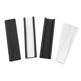 Hitefu 0.5x2 Inches C Channel Magentic Label Holders, 50 Pcs Magnetic Name Tags with Blank Paper, Used on Office Desk, Card Holders, File Cabinet