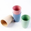 YAJUYANG Wheat Cup Reusable Party Cups, 12 oz, Multicolor, Set