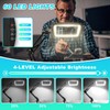 10X 30X Extra Large Magnifying Glass with Light and Clamp,