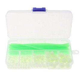 OriGlam Luminous Fishing Beads Glow Fishing Beads Fishing Rigs & Luminous Tube Line, Luminous Rigging Tube Fishing Angling Glow Tubing Tool for Fishing Rigs