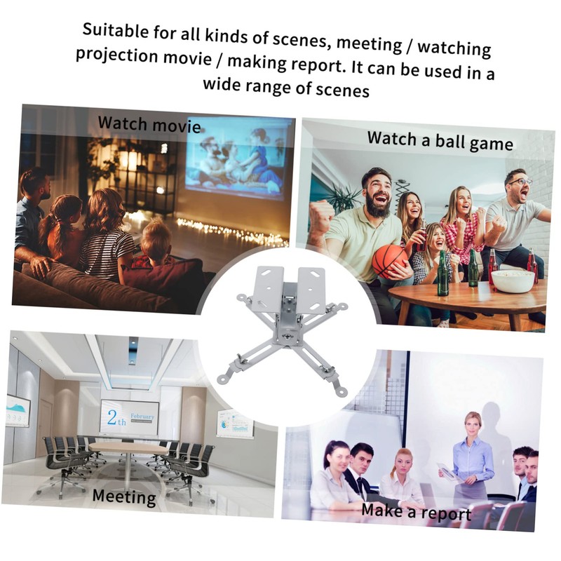 KONTONTY Adjustable Carbon Steel Projector Ceiling Mount Bracket Capacity Easy