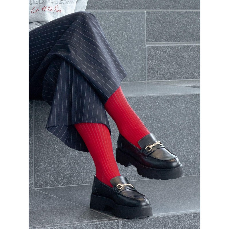 United Arrows Green Label Relaxing 36355990294 Compression Socks (Cotton Rib