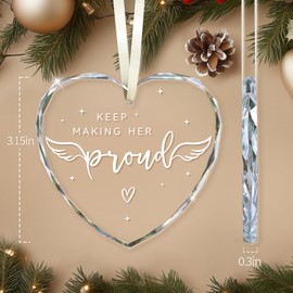 Memorial Gifts for Women, in Memory of Loved One Gifts, Bereavement Keepsake, Bereavement Gift Idea, Keep Making Her Proud, Anniversary of Passing, Memorial Ornament for Loss of Loved One Mom Grandma