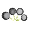 4pcs Camping Pot Kit Multi Layers Anti Scalding Design Camping