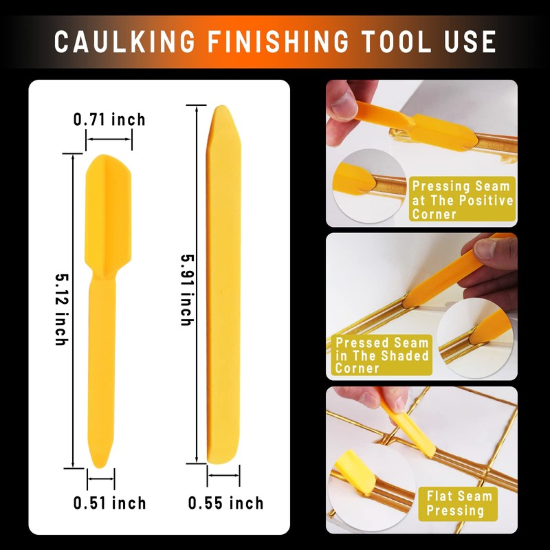 Caulking Tool Kit Stainless Steel Grout Removal Tool,4 in 1