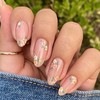 FNKFNK Flower Press on Nails Almond Shape Fake Nails with