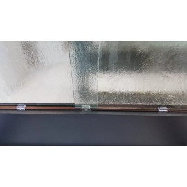 ALUMAX / BASCO / SHOWERITE (1) GUIDE SLIDING SHOWER or TUB DOOR WATER CLEAR PLASTIC GUIDE FOR 3/8" GLASS