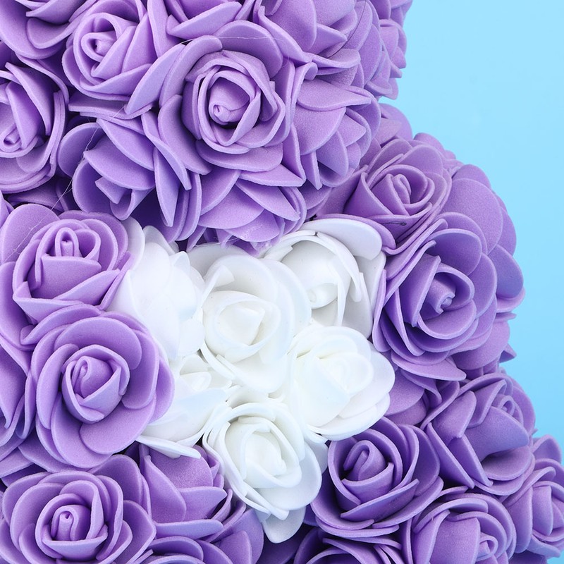 Beautiful Unique Bear Shape Simulation Flower Artificial Rose Decor Gift
