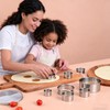12Pcs 18/8 Stainless Steel Cookie Cutters Set with 4Pcs Measuring