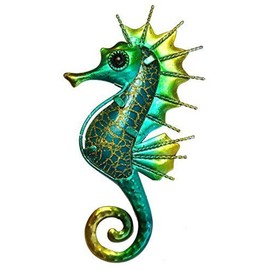 Decorative Metal Wall Art 17 cm Seahorse (SDL17406)