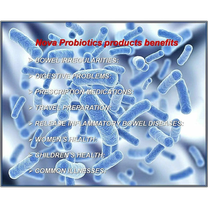 NOVA Probiotics Multi-Strain Ultra Strength Plus+ 100 Billion Probiotics per